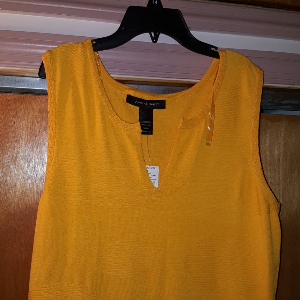 Ashley Stewart sleeveless sweater dress